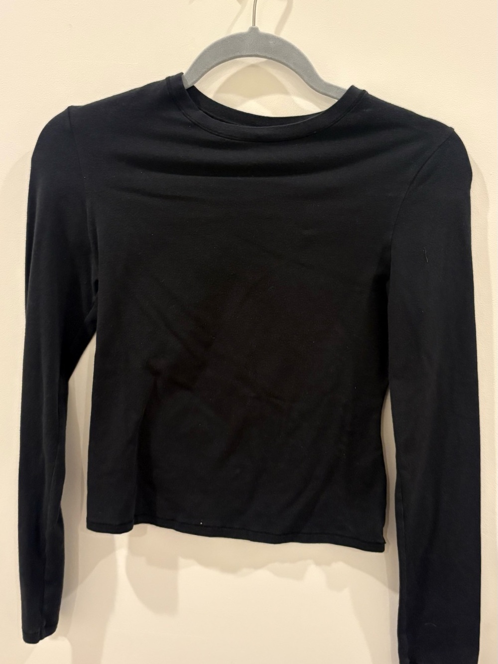 SKIMS Black Long-Sleeve Top